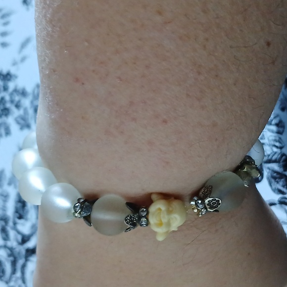 Boho Spiritual Gypsy Beaded Buddha Elephant Charm Bracelet - Picture 9 of 10